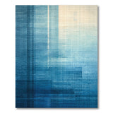 Blue and Teal Blue Teal Geometric Stripe Area Rug