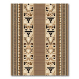 Tan Southwestern Geometric Area Rug