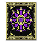 Purple Gold Mandala Persian Area Rug