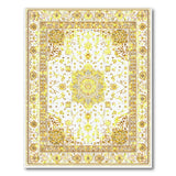 Gold and Silver Luxurious Gold Mandala Persian Area Rug