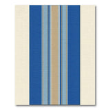 Navy and Sky Blue Striped Coastal Area Rug