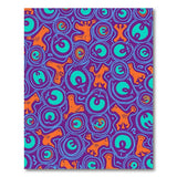 Dancing Foxes Purple Tribal Area Rug