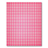 Pink Geometric Modern Vibrant Pink Gingham Checkered Area Rug