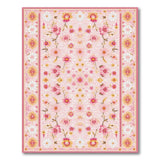 Pink Daisy Boho Floral Area Rug