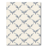 Blue Feather Trellis Area Rug