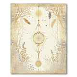 Golden Dreamcatcher Boho Area Rug