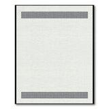 Black White Houndstooth Border Area Rug