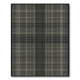 Black and White Geometric Modern Black White Plaid Area Rug