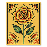 Vintage Sunflower Floral Area Rug