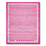 Vibrant Pink Trellis Geometric Area Rug