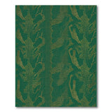 Emerald Green Gold Scale Abstract Area Rug