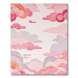 Dreamy Pink Cloud Swirl Area Rug