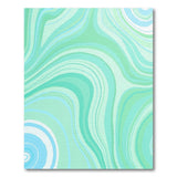 Mint Green Marble Wave Area Rug