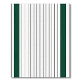 Green Border Vertical Pinstripe Area Rug