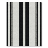 Geometric Modern Black and White Modern Black White Vertical Striped Area Rug