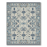 Heritage Tribal Blue Teal Heritage Tribal Geometric Rug