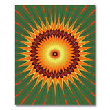 Vibrant Sunburst Geometric Area Rug