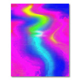 Psychedelic Rainbow Swirl Area Rug