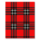 Plaid Red Bold Red Black Plaid Area Rug