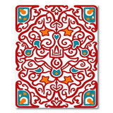 Red Teal Ornate Persian Area Rug