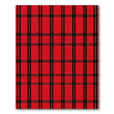 Geometric Modern Bold Red Black Buffalo Plaid Area Rug