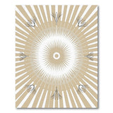 Beige Sunburst Radial Area Rug