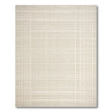 Beige Woven Gridline Area Rug