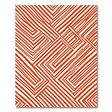 Geometric Modern Bold Red Geometric Zigzag Area Rug