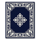 Navy Ornate Medallion Persian Rug