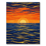 Coastal Sunset Blue Area Rug