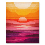 Vibrant Ombre Sunset Horizon Area Rug