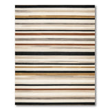 Multi-Color Horizontal Striped Area Rug