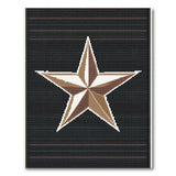 Bold Metallic Gold Star Area Rug