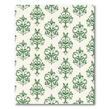 Elegant Green Floral Damask Floral Vintage Area Rug