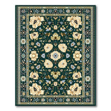 Emerald Persian Floral Area Rug