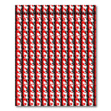 Bold Red Zigzag Geometric Geometric Modern Area Rug