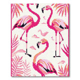 Whimsical Pink Flamingo Area Rug