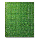 Lush Green Synthetic Turf Area Rug
