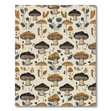 Whimsical Mushroom Forage Pattern Area Rug