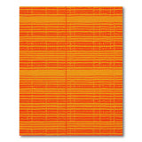 Vibrant Orange Yellow Woven Stripe Area Rug