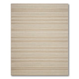 Beige and Neutral Beige Striped Woven Coastal Area Rug