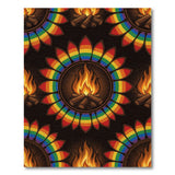 Rainbow Campfire Boho Area Rug