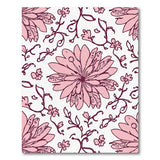 Blush Pink Floral Vine Area Rug