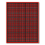 Bold Rustic Farmhouse Bold Red Black Plaid Area Rug