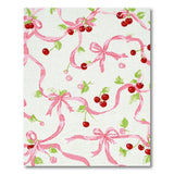 Cherry Pink Ribbon Bow Area Rug