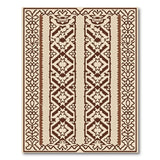 Brown Tan Traditional Persian Geometric Rug