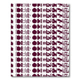 Purple Geometric Hangul Area Rug