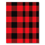 Bold Red Black Buffalo Plaid No. 5 Area Rug