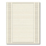 Beige Grey Geometric Striped Area Rug