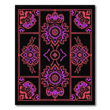 Purple Traditional Persian Purple Floral Persian Area Rug